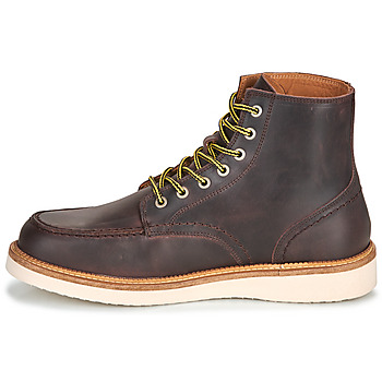Selected SLHTEO NEW LEATHER MOC-TOE BOOT MArron