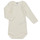 Vêtements Enfant Pyjamas / Chemises de nuit Petit Bateau BODY US ML CUR DE BEURRE PACK X3 Blanc