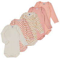 Vêtements Fille Pyjamas / Chemises de nuit Petit Bateau BODY US ML MINIPENSEE PACK X5 Multicolore