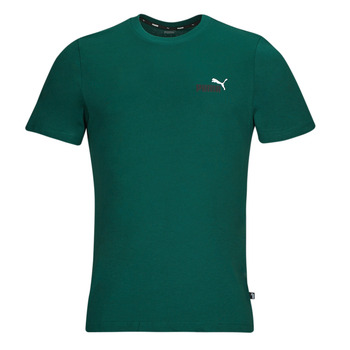Vêtements Homme T-shirts manches courtes Puma ESS  2 COL SMALL LOGO TEE Vert foncé