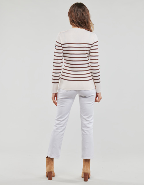 Armor Lux PULL MARIN BRIAC Blanc / Marron
