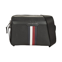 Sacs Homme Pochettes / Sacoches Tommy Hilfiger TH COATED CANVAS COMPUTER BAG Noir
