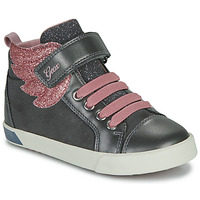 Chaussures Fille Baskets montantes Geox B KILWI GIRL Gris / Rose