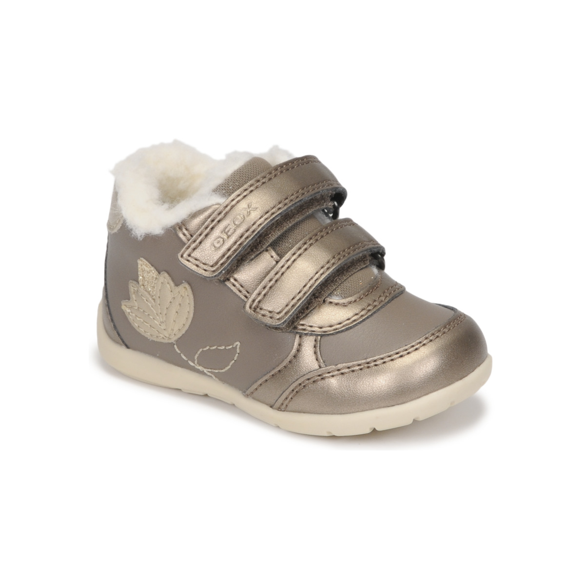 Chaussures Fille Baskets basses Geox B ELTHAN GIRL B Doré