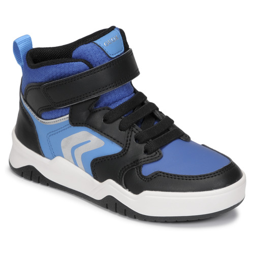 Chaussures Garçon Baskets montantes Geox J PERTH BOY G Bleu / Noir