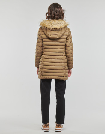 Superdry FUJI HOODED MID LENGTH PUFFER Marron