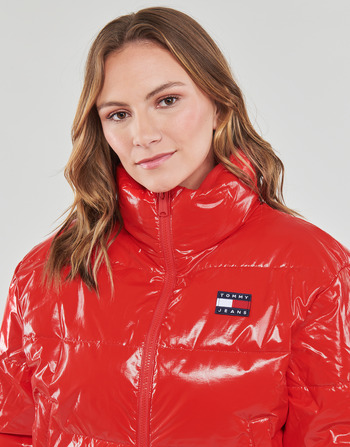 Tommy Jeans TJW BADGE GLOSSY PUFFER Rouge