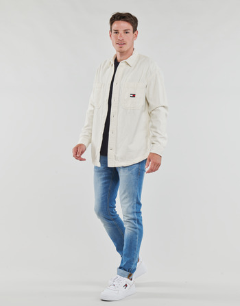 Tommy Jeans TJM CASUAL CORDUROY OVERSHIRT Blanc