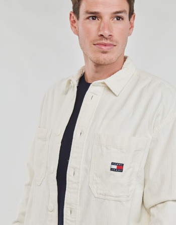 Tommy Jeans TJM CASUAL CORDUROY OVERSHIRT Blanc