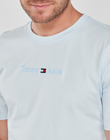 Tommy Jeans TJM CLSC SMALL TEXT TEE Bleu ciel