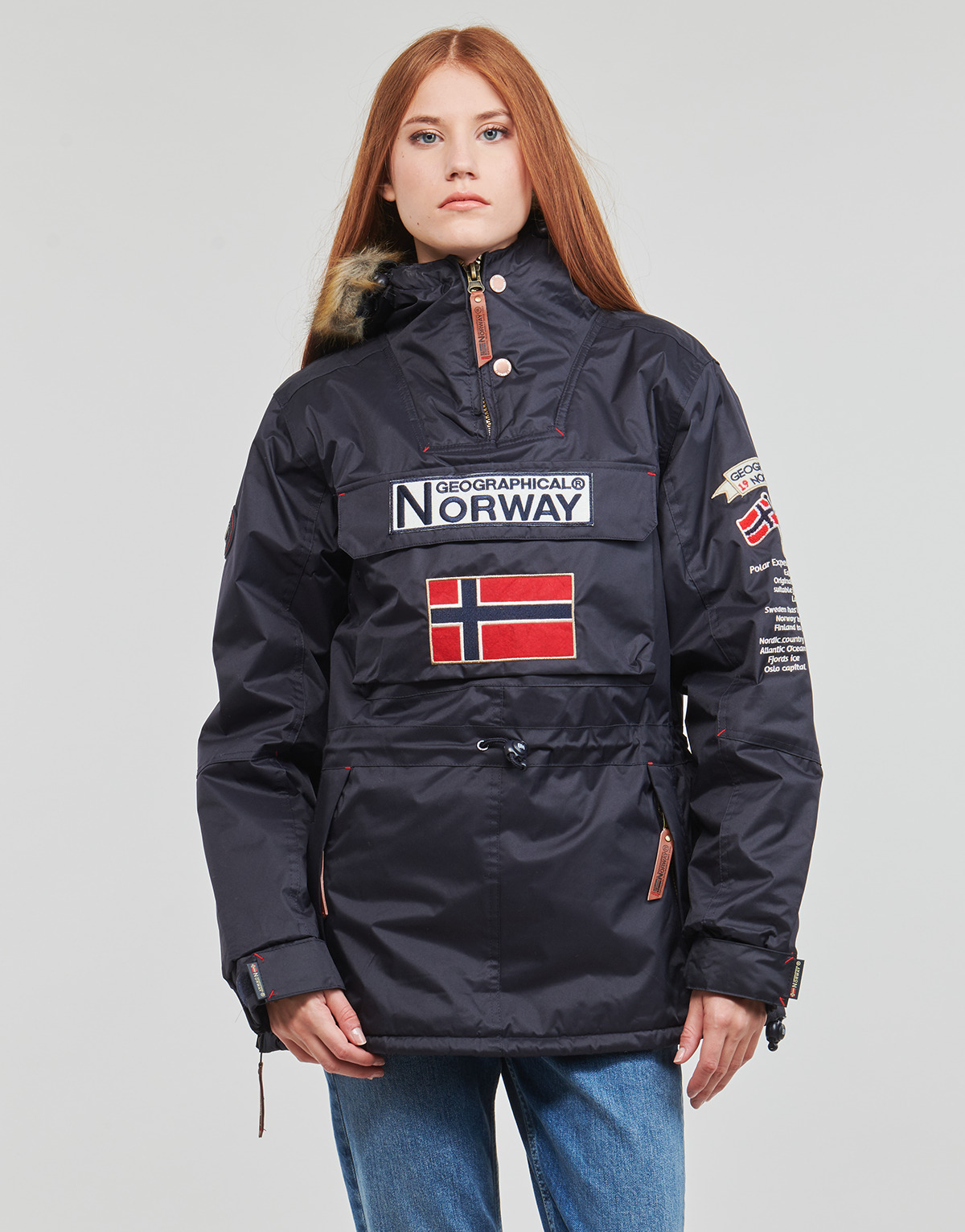 Vêtements Femme Parkas Geographical Norway BOOMERA Marine