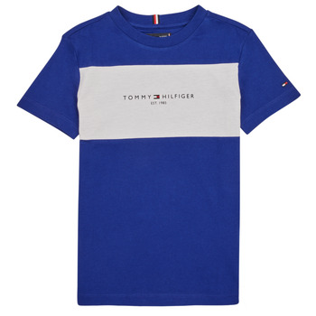Vêtements Garçon T-shirts manches courtes Tommy Hilfiger ESSENTIAL COLORBLOCK TEE S/S Marine