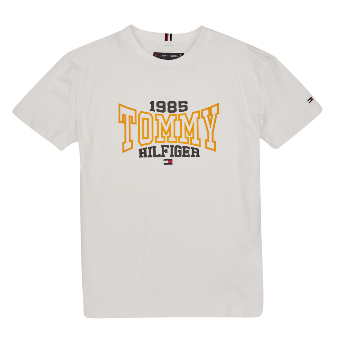 Vêtements Garçon T-shirts manches courtes Tommy Hilfiger TOMMY 1985 VARSITY TEE S/S Blanc