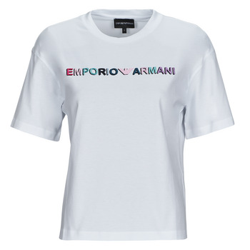 Vêtements Femme T-shirts manches courtes Emporio Armani 6R2T7S Blanc