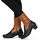 Chaussures Femme Bottines Art ALFAMA Noir / Marron