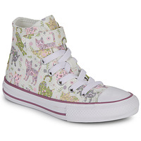 Chaussures Fille Baskets montantes Converse CHUCK TAYLOR ALL STAR EASY-ON FELINE FLORALS Blanc / Multicolore