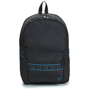 Sacs Sacs à dos Fred Perry CONTRAST TAPE BACKPACK BLACK
