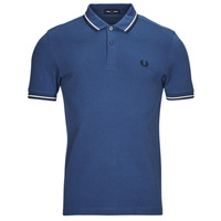 Vêtements Homme Polos manches courtes Fred Perry TWIN TIPPED FRED PERRY SHIRT Marine / Blanc / Noir