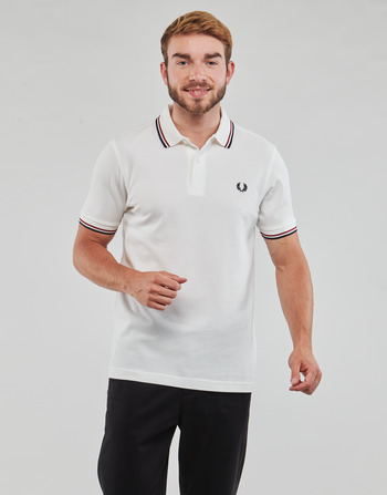 Fred Perry TWIN TIPPED FRED PERRY SHIRT Blanc