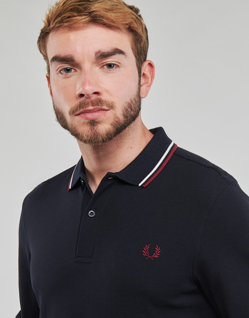 Fred Perry LS TWIN TIPPED SHIRT Marine