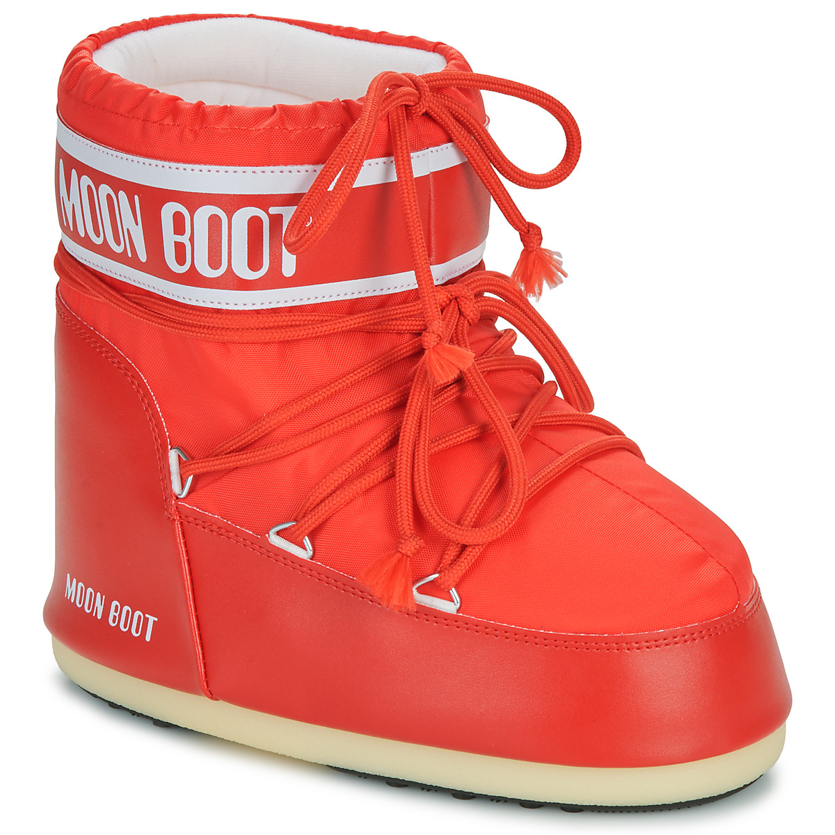 Chaussures Femme Bottes de neige Moon Boot MB ICON LOW NYLON Rouge