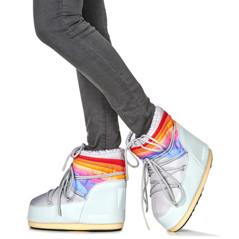 Moon Boot MB ICON LOW RAINBOW Gris / Multicolore