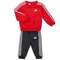 Vêtements Garçon Ensembles enfant Adidas Sportswear 3S JOG Rouge / Blanc / Noir