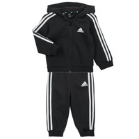 Vêtements Garçon Ensembles de survêtement Adidas Sportswear 3S FZ FL JOG Noir / Blanc