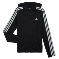 Vêtements Fille Sweats Adidas Sportswear 3S FZ HD Noir / Blanc