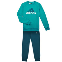 Vêtements Garçon Ensembles de survêtement Adidas Sportswear BL FL TS Marine / Turquoise / Blanc