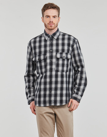 Vêtements Homme Chemises manches longues Selected SLHLOOSEMASON-FLANNEL OVERSHIRT NOOS Marine
