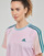 Vêtements Femme T-shirts manches courtes Adidas Sportswear 3S CR TOP Rose