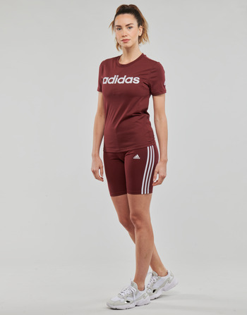 Adidas Sportswear LIN T Marron / Blanc
