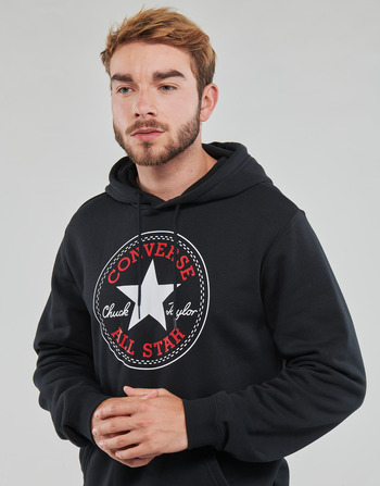 Converse GO-TO ALL STAR PATCH FLEECE PULLOVER HOODIE Noir