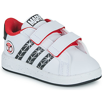 Chaussures Garçon Baskets basses Adidas Sportswear GRAND COURT Spider-man CF I Blanc / Rouge