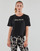 Vêtements Femme T-shirts manches courtes Only Play ONPFONT LOGO SHORT SS TRAIN TEE Noir