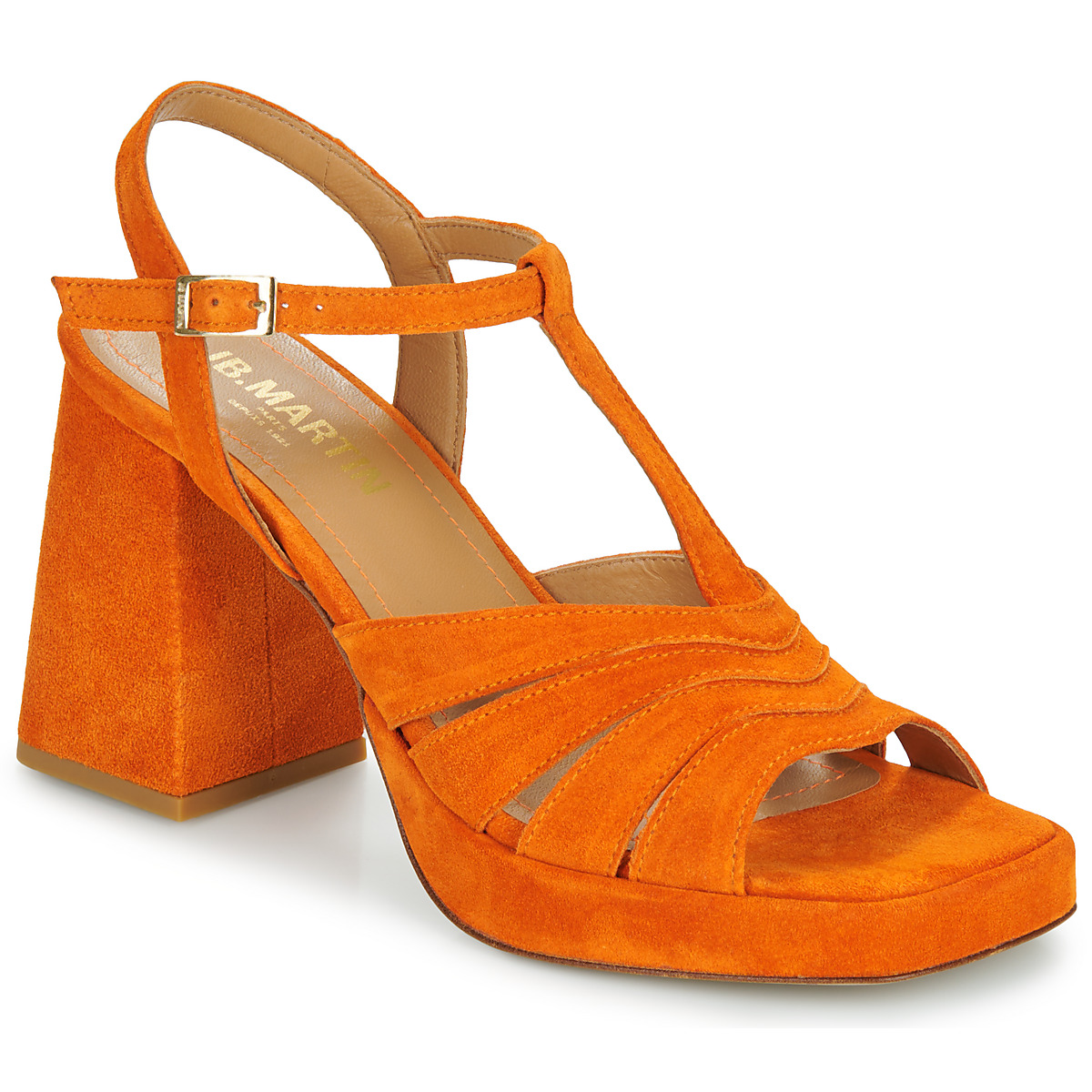 Chaussures Femme Sandales et Nu-pieds JB Martin MUCCIA Croûte orange