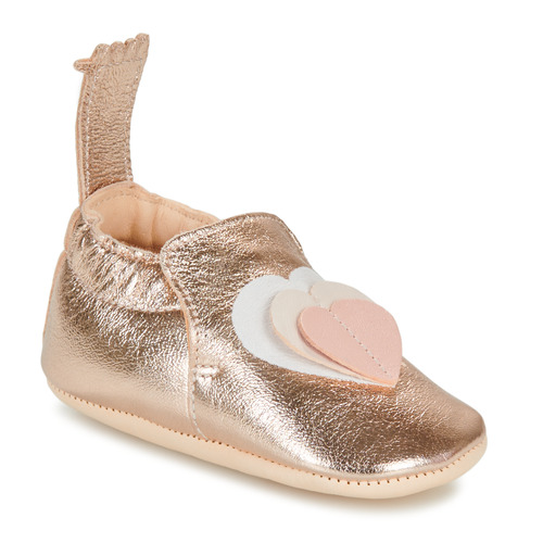 Chaussures Fille Chaussons Easy Peasy MY BLUMOO COEUR VOLANT Rose