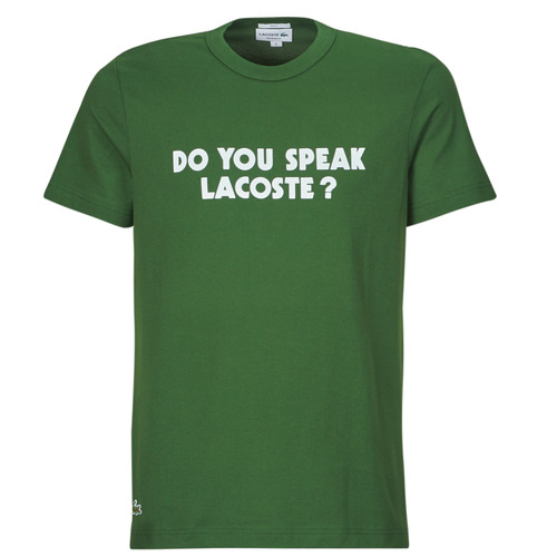 Vêtements Homme T-shirts manches courtes Lacoste TH0134 Vert