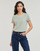 Vêtements Femme T-shirts manches courtes Petit Bateau A0A9P COL ROND Blanc / Vert