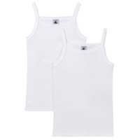 Vêtements Fille Débardeurs / T-shirts sans manche Petit Bateau A0AA6 X2 Blanc