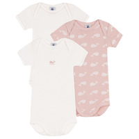 Vêtements Fille Pyjamas / Chemises de nuit Petit Bateau LOT X3 Rose / Beige