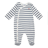 Vêtements Enfant Pyjamas / Chemises de nuit Petit Bateau LUCHOTE Marine / Blanc