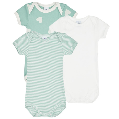 Vêtements Enfant Pyjamas / Chemises de nuit Petit Bateau LOVING X3 Blanc / Vert