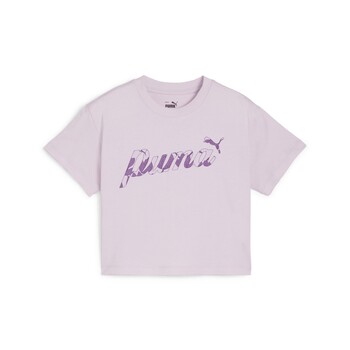 Vêtements Fille T-shirts manches courtes Puma ESS+ BLOSSOM SHORT TEE G Violet