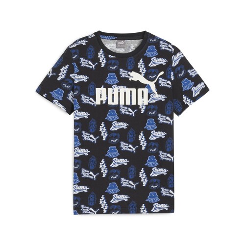 Vêtements Garçon T-shirts manches courtes Puma ESS+ MID 90S AOP TEE B Bleu