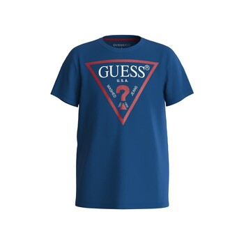 Vêtements Garçon T-shirts manches courtes Guess L73I55 Bleu