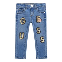 Vêtements Fille Jeans slim Guess K4RA02 Bleu