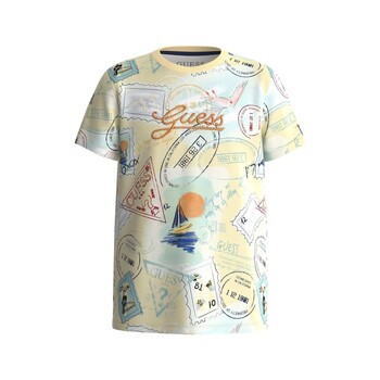 Vêtements Garçon T-shirts manches courtes Guess SS T SHIRT Multicolore