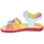 Chaussures Fille Sandales et Nu-pieds Agatha Ruiz de la Prada SANDALIA OLIMPIADAS Blanc / Multicolore